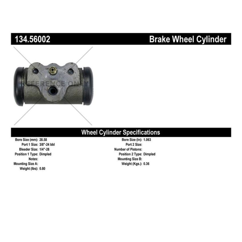 CENTRIC PARTS 134.56002 Centric Premium Wheel Cylinder