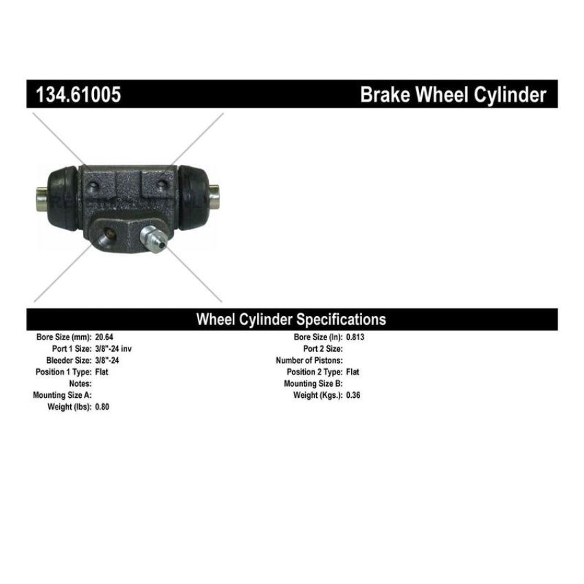 CENTRIC PARTS 134.61005 Centric Premium Wheel Cylinder