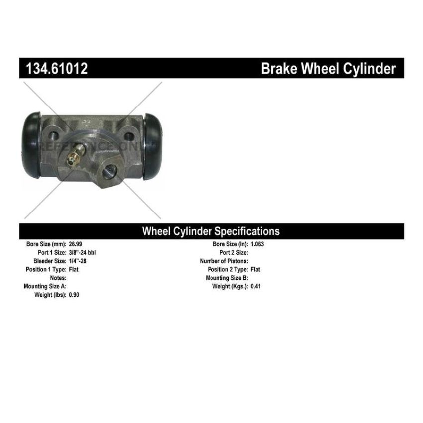 CENTRIC PARTS 134.61012 Centric Premium Wheel Cylinder