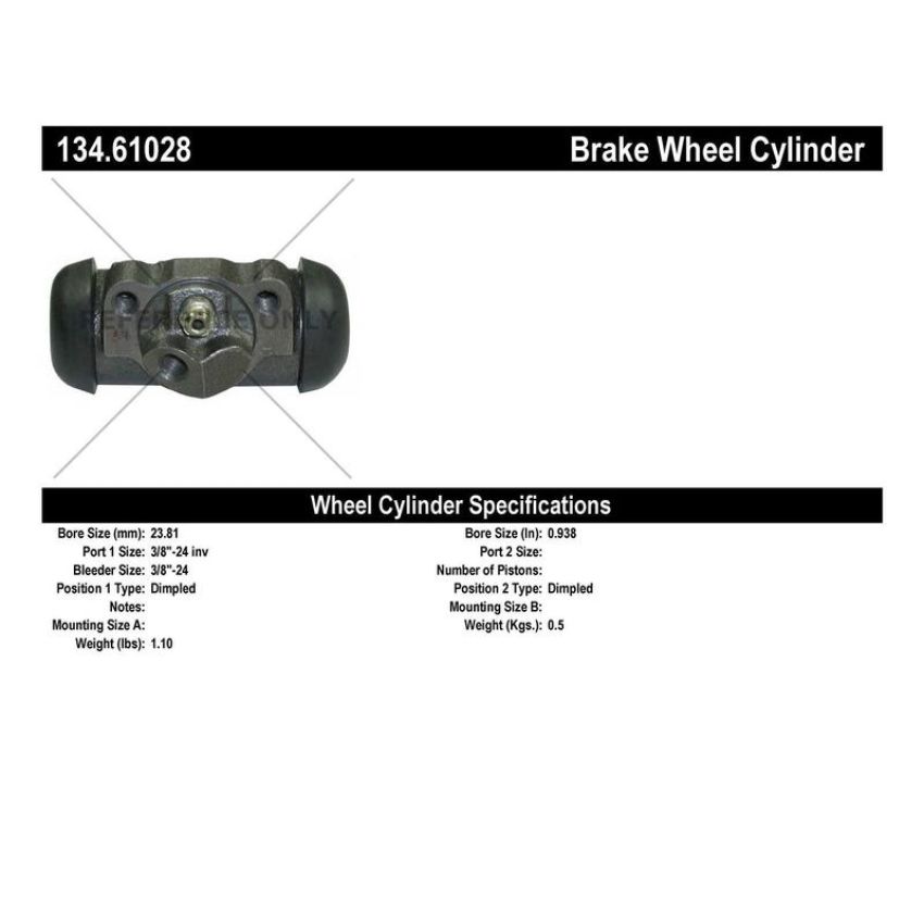 CENTRIC PARTS 134.61028 Centric Premium Wheel Cylinder