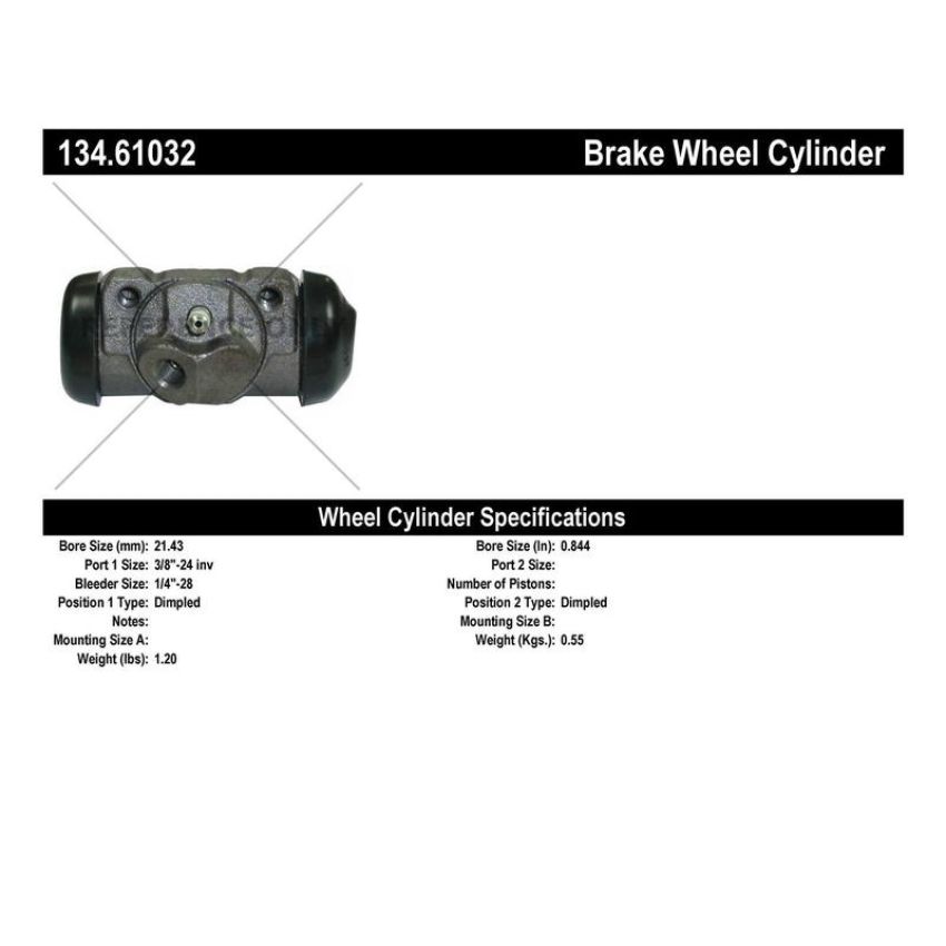 CENTRIC PARTS 134.61032 Centric Premium Wheel Cylinder