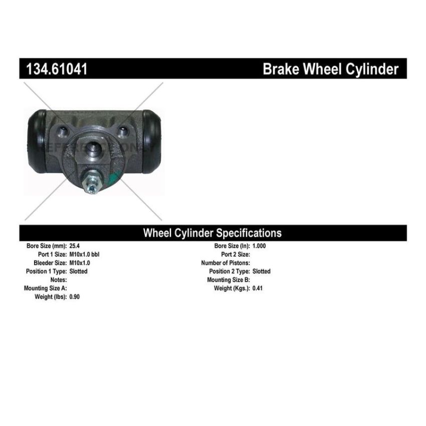 CENTRIC PARTS 134.61041 Centric Premium Wheel Cylinder