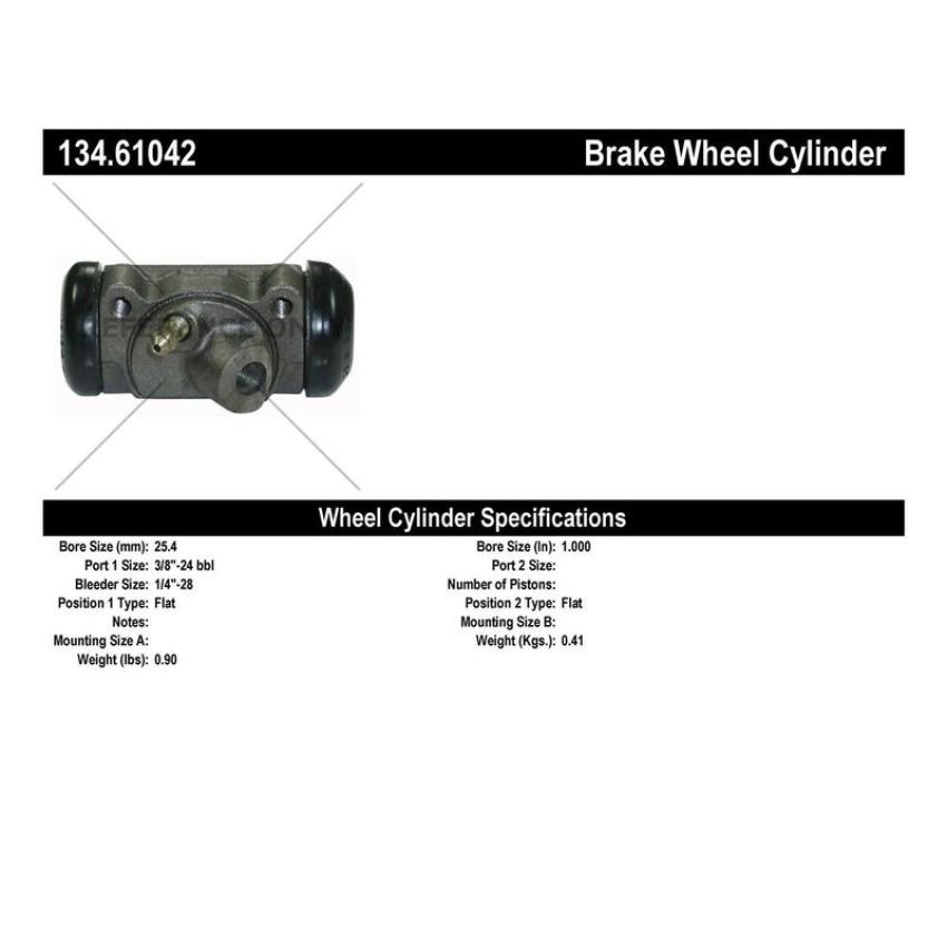 CENTRIC PARTS 134.61042 Centric Premium Wheel Cylinder