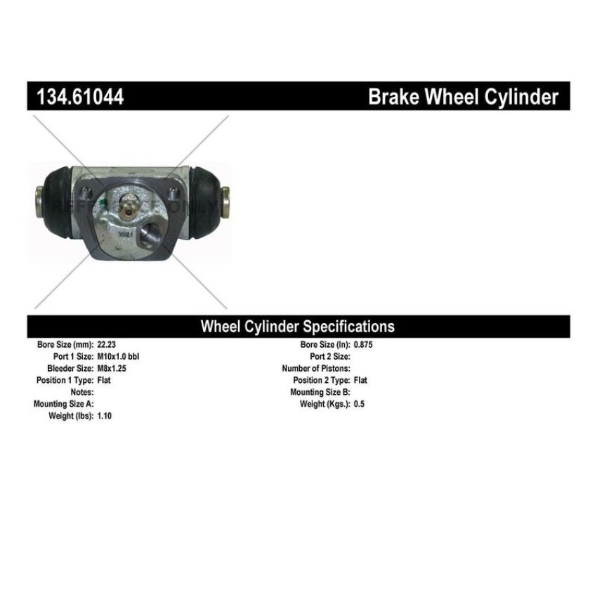CENTRIC PARTS 134.61044 Centric Premium Wheel Cylinder