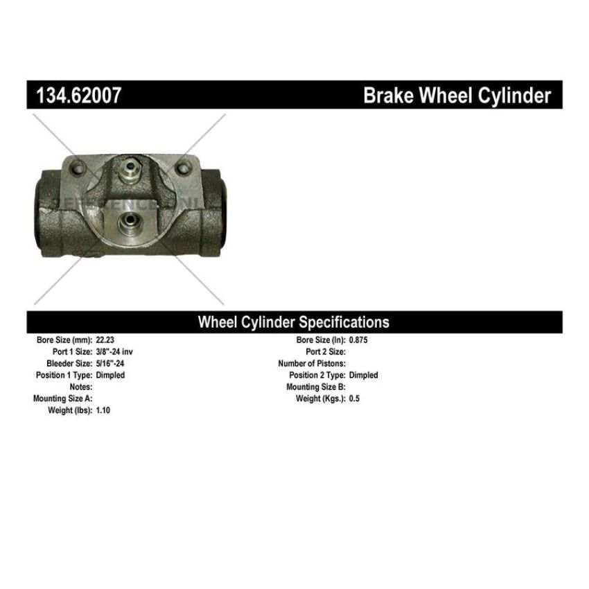 CENTRIC PARTS 134.62007 Centric Premium Wheel Cylinder