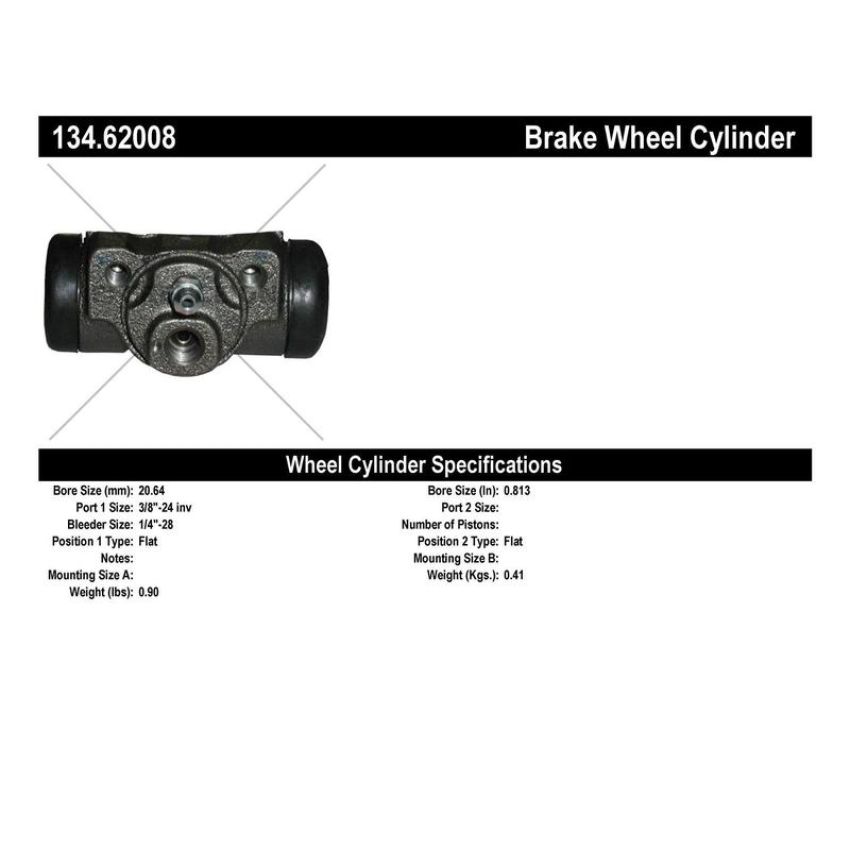 CENTRIC PARTS 134.62008 Centric Premium Wheel Cylinder