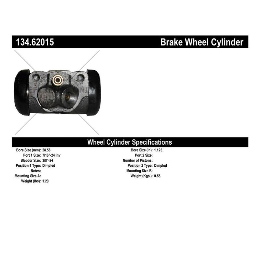 CENTRIC PARTS 134.62015 Centric Premium Wheel Cylinder