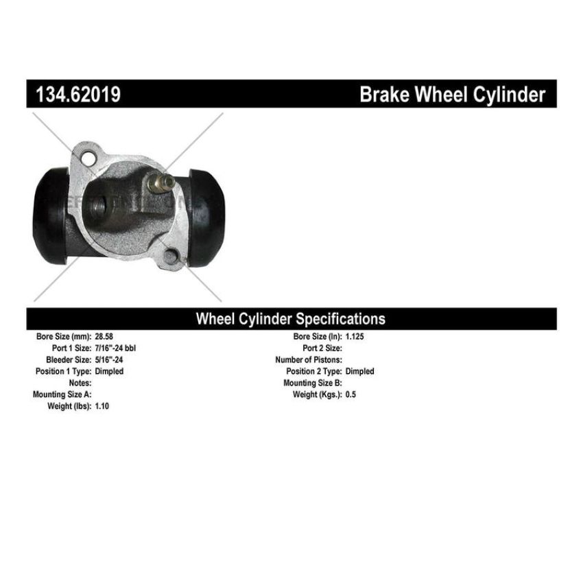 CENTRIC PARTS 134.62019 Centric Premium Wheel Cylinder