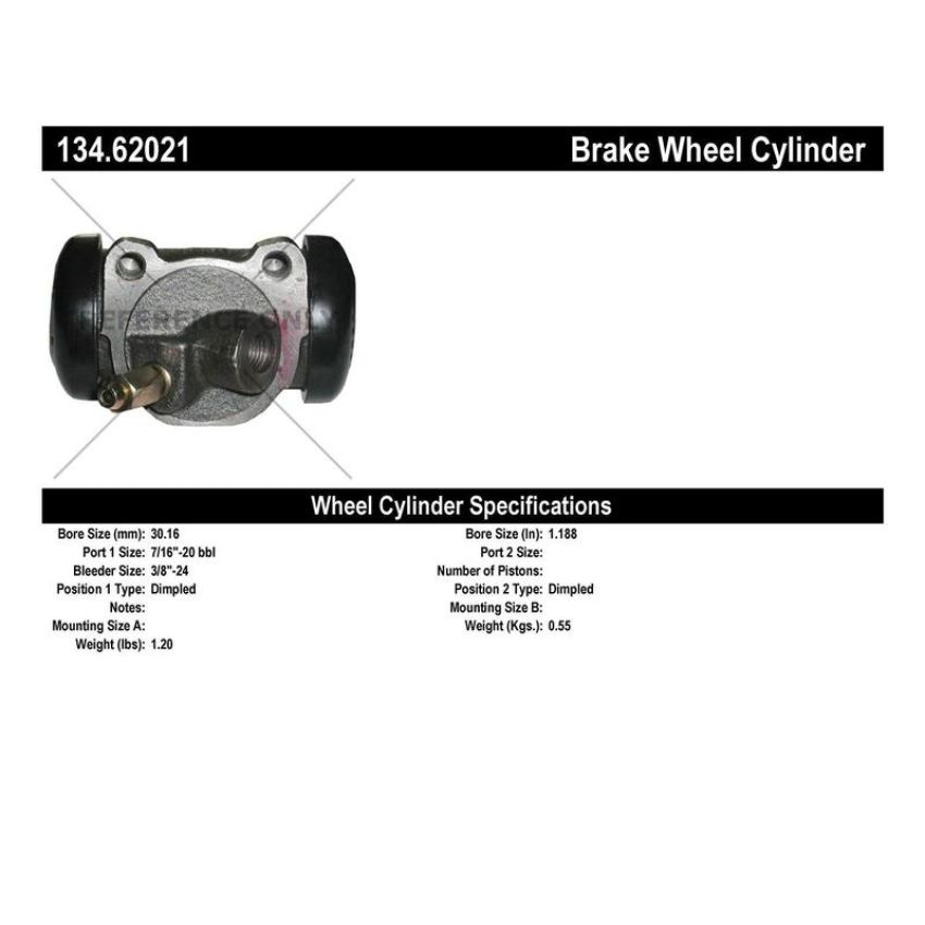 CENTRIC PARTS 134.62021 Centric Premium Wheel Cylinder