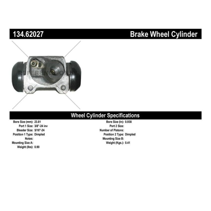 CENTRIC PARTS 134.62027 Centric Premium Wheel Cylinder