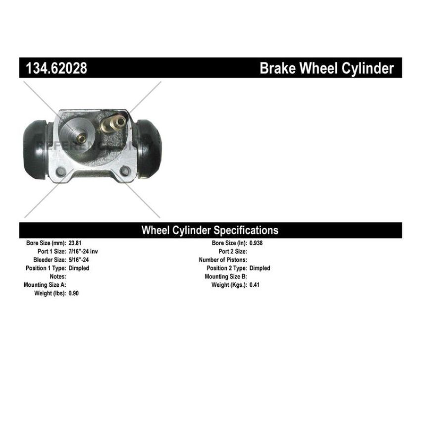 CENTRIC PARTS 134.62028 Centric Premium Wheel Cylinder