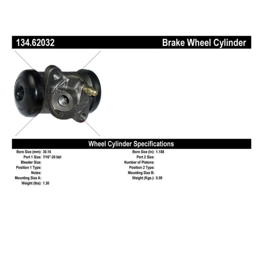 CENTRIC PARTS 134.62032 Centric Premium Wheel Cylinder