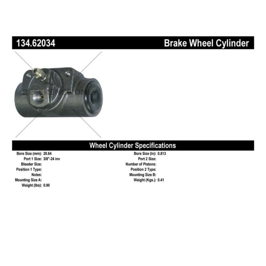 CENTRIC PARTS 134.62034 Centric Premium Wheel Cylinder