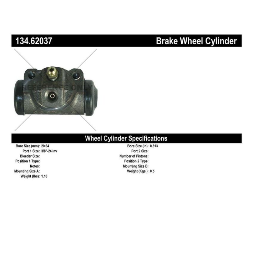 CENTRIC PARTS 134.62037 Centric Premium Wheel Cylinder