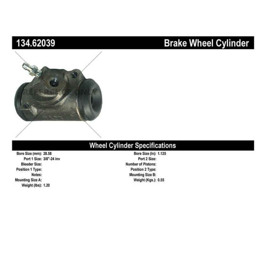 CENTRIC PARTS 134.62039 Centric Premium Wheel Cylinder
