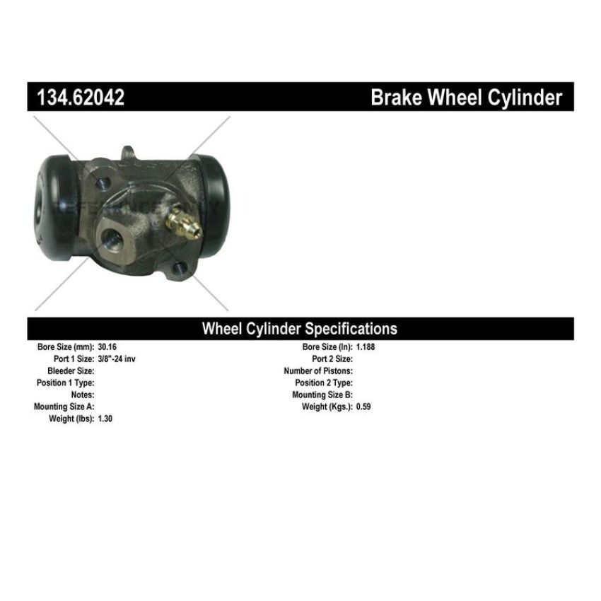 CENTRIC PARTS 134.62042 Centric Premium Wheel Cylinder