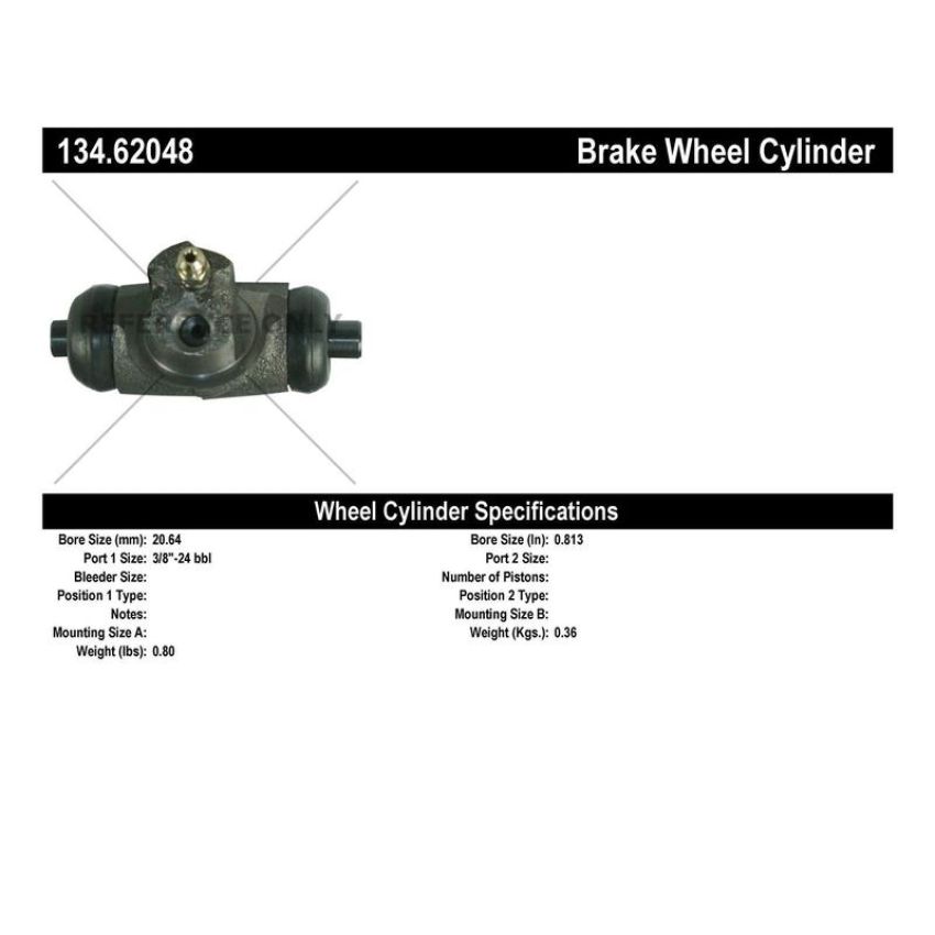 CENTRIC PARTS 134.62048 Centric Premium Wheel Cylinder