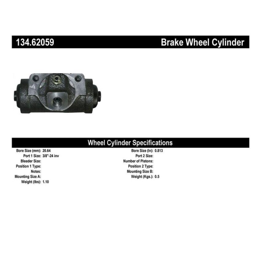 CENTRIC PARTS 134.62059 Centric Premium Wheel Cylinder