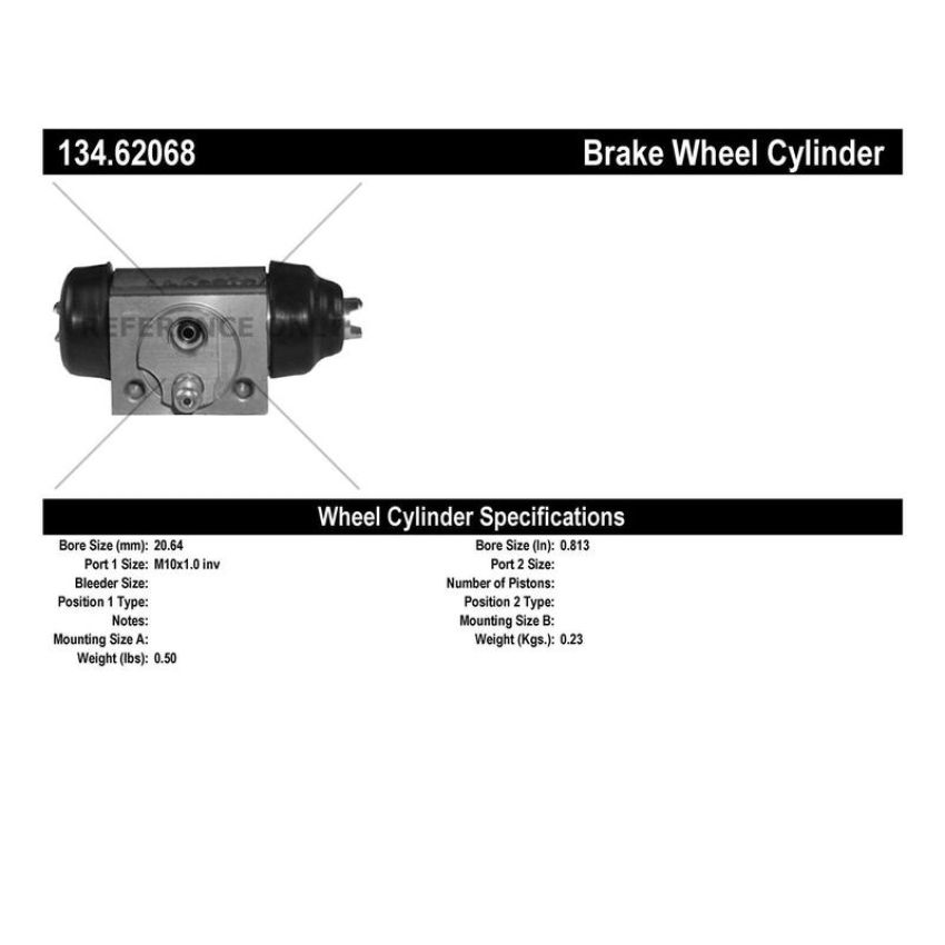 CENTRIC PARTS 134.62068 Centric Premium Wheel Cylinder