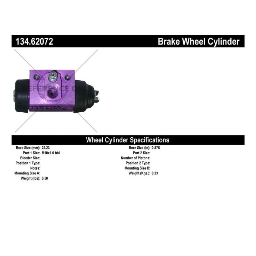 CENTRIC PARTS 134.62072 Centric Premium Wheel Cylinder