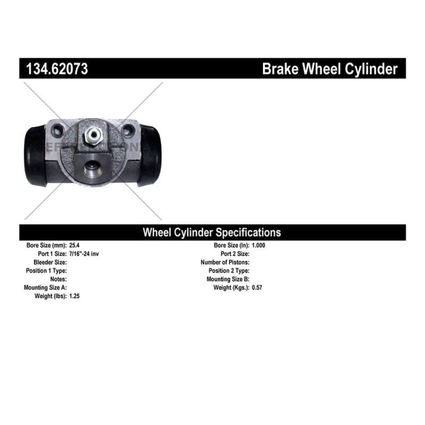 CENTRIC PARTS 134.62073 Centric Premium Wheel Cylinder