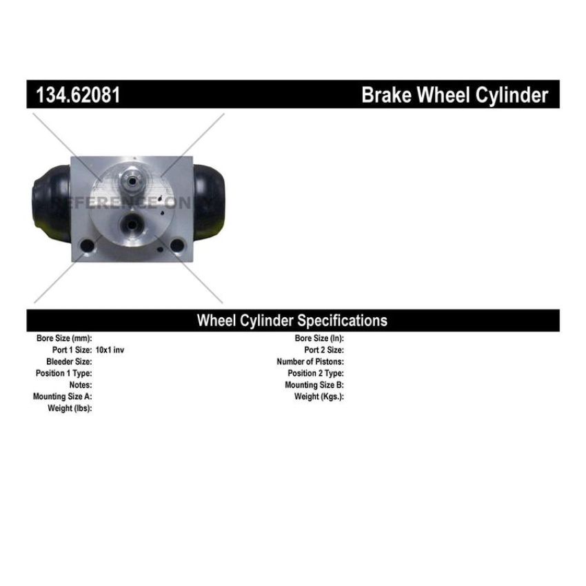 CENTRIC PARTS 134.62081 Centric Premium Wheel Cylinder
