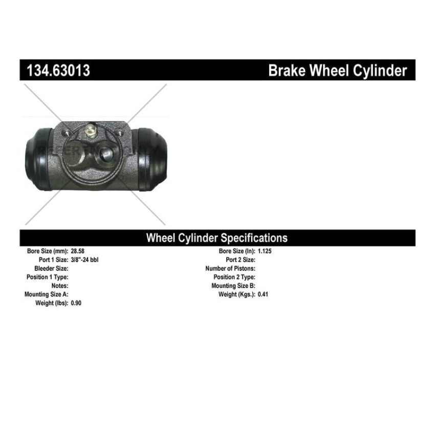 CENTRIC PARTS 134.63013 Centric Premium Wheel Cylinder