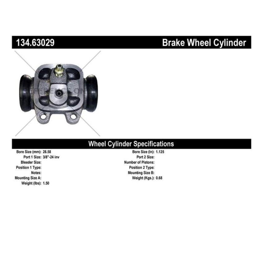 CENTRIC PARTS 134.63029 Centric Premium Wheel Cylinder