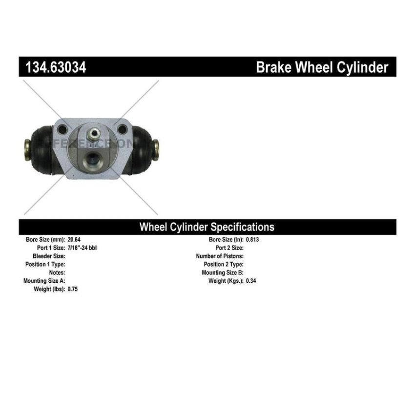 CENTRIC PARTS 134.63034 Centric Premium Wheel Cylinder