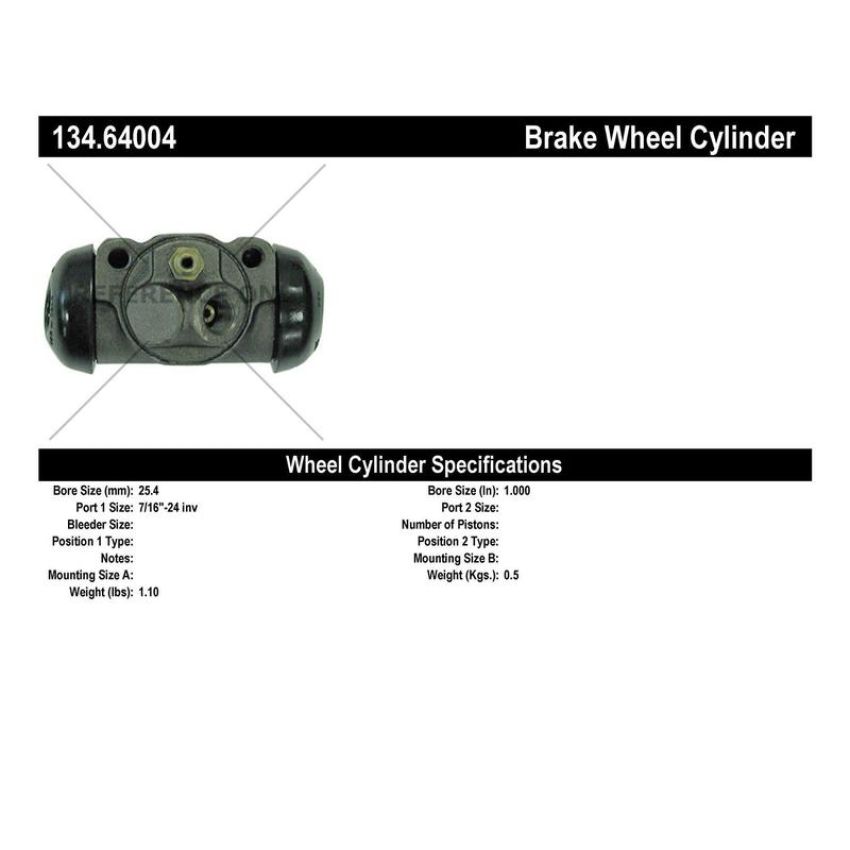 CENTRIC PARTS 134.64004 Centric Premium Wheel Cylinder