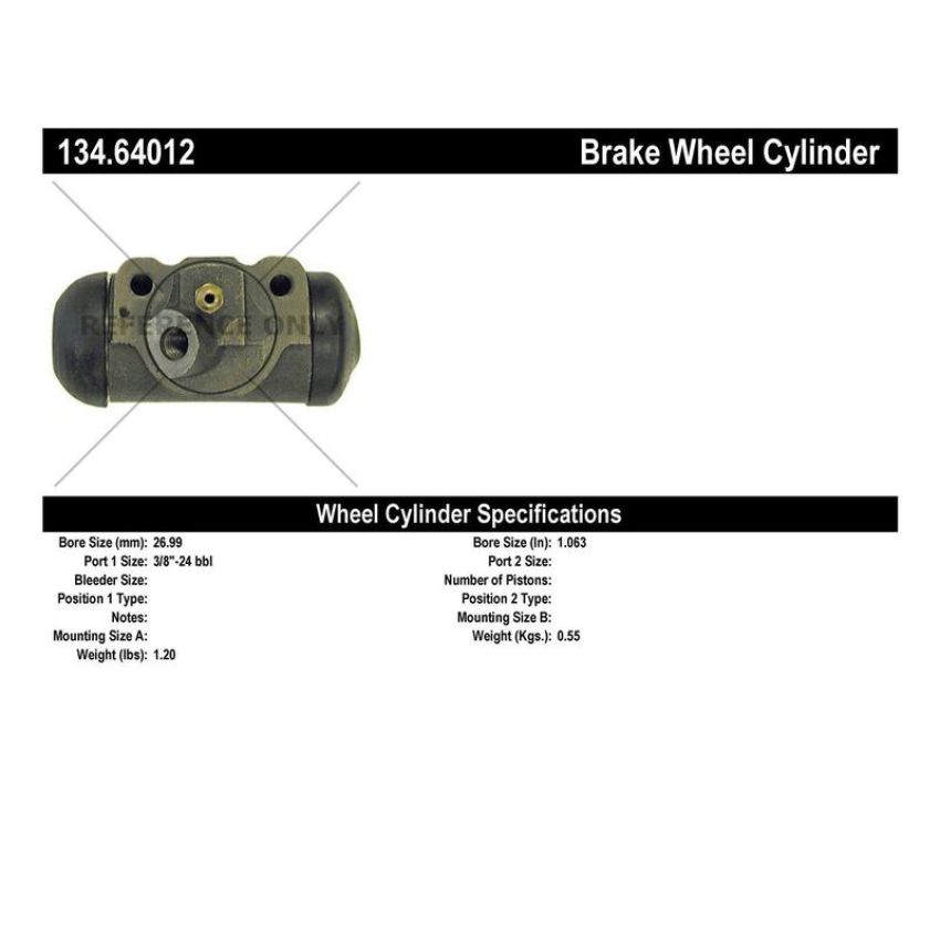 CENTRIC PARTS 134.64012 Centric Premium Wheel Cylinder