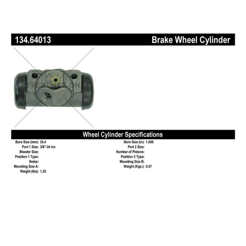 CENTRIC PARTS 134.64013 Centric Premium Wheel Cylinder