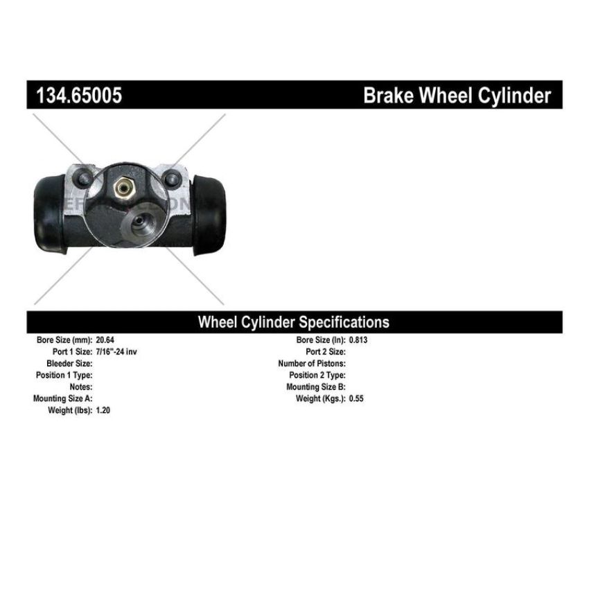 CENTRIC PARTS 134.65005 Centric Premium Wheel Cylinder