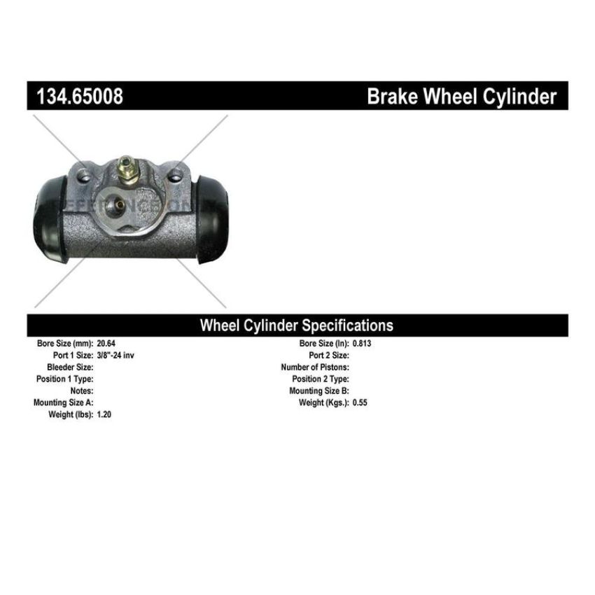 CENTRIC PARTS 134.65008 Centric Premium Wheel Cylinder