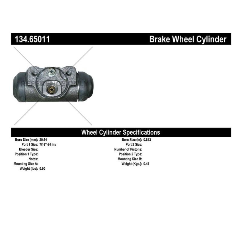 CENTRIC PARTS 134.65011 Centric Premium Wheel Cylinder