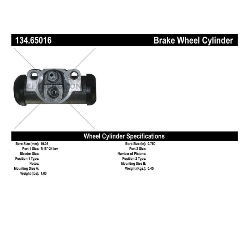 CENTRIC PARTS 134.65016 Centric Premium Wheel Cylinder
