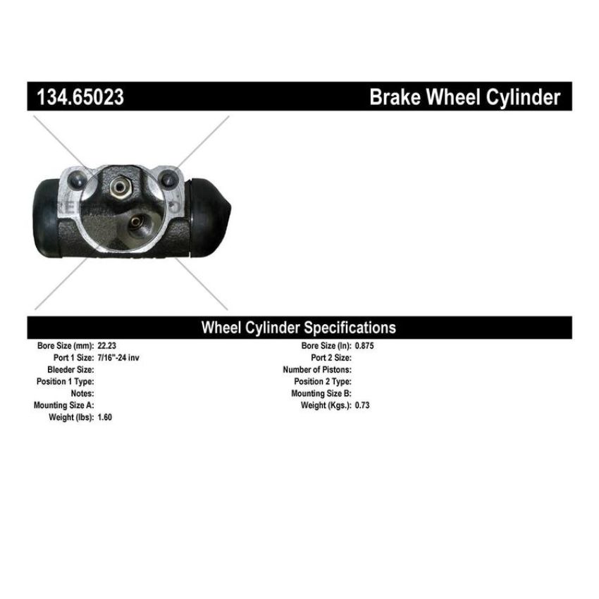 CENTRIC PARTS 134.65023 Centric Premium Wheel Cylinder