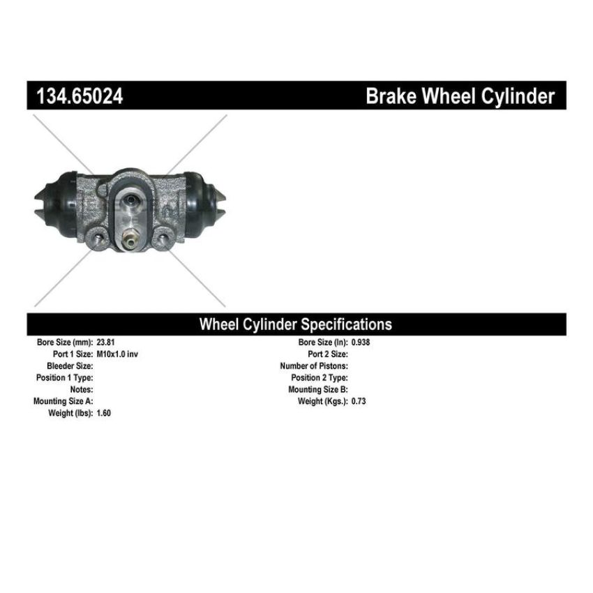 CENTRIC PARTS 134.65024 Centric Premium Wheel Cylinder