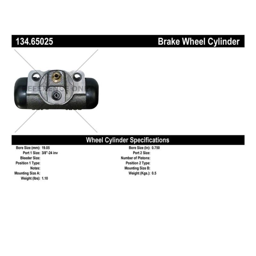 CENTRIC PARTS 134.65025 Centric Premium Wheel Cylinder