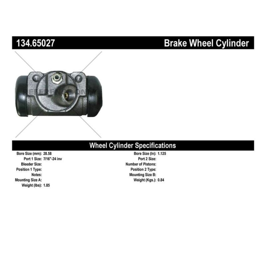 CENTRIC PARTS 134.65027 Centric Premium Wheel Cylinder