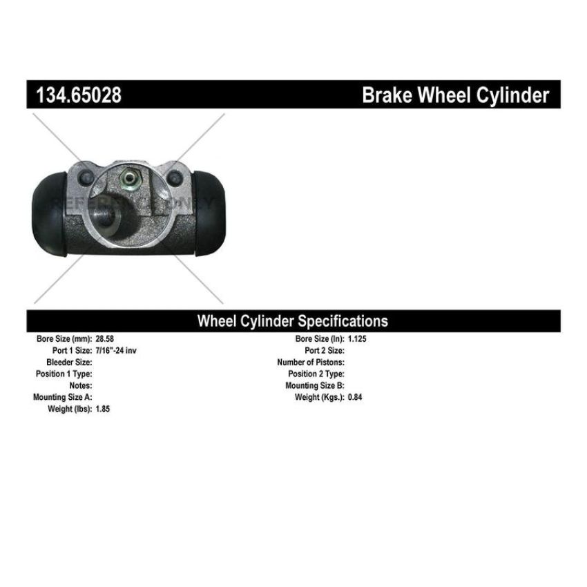 CENTRIC PARTS 134.65028 Centric Premium Wheel Cylinder