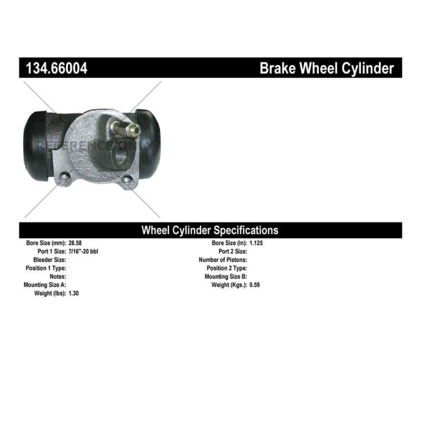 CENTRIC PARTS 134.66004 Centric Premium Wheel Cylinder