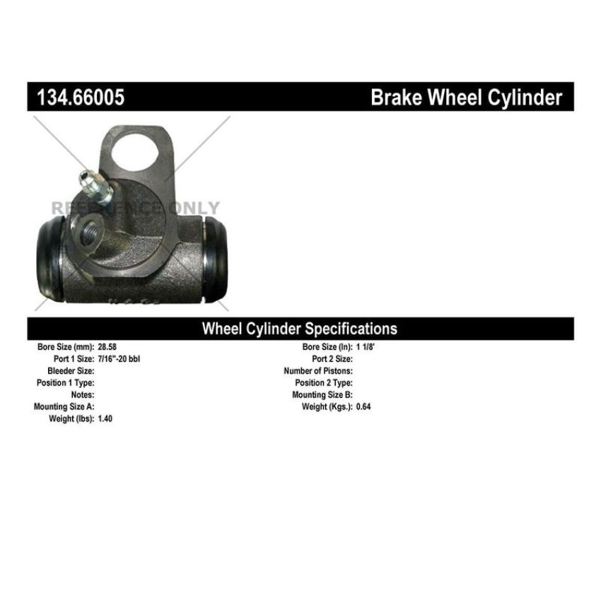 CENTRIC PARTS 134.66005 Centric Premium Wheel Cylinder