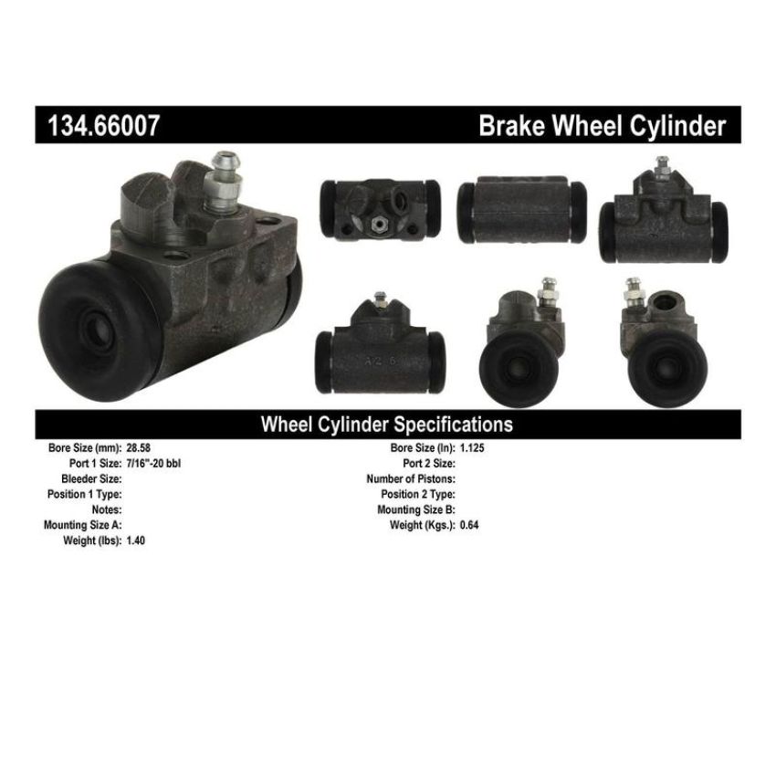 CENTRIC PARTS 134.66007 Centric Premium Wheel Cylinder