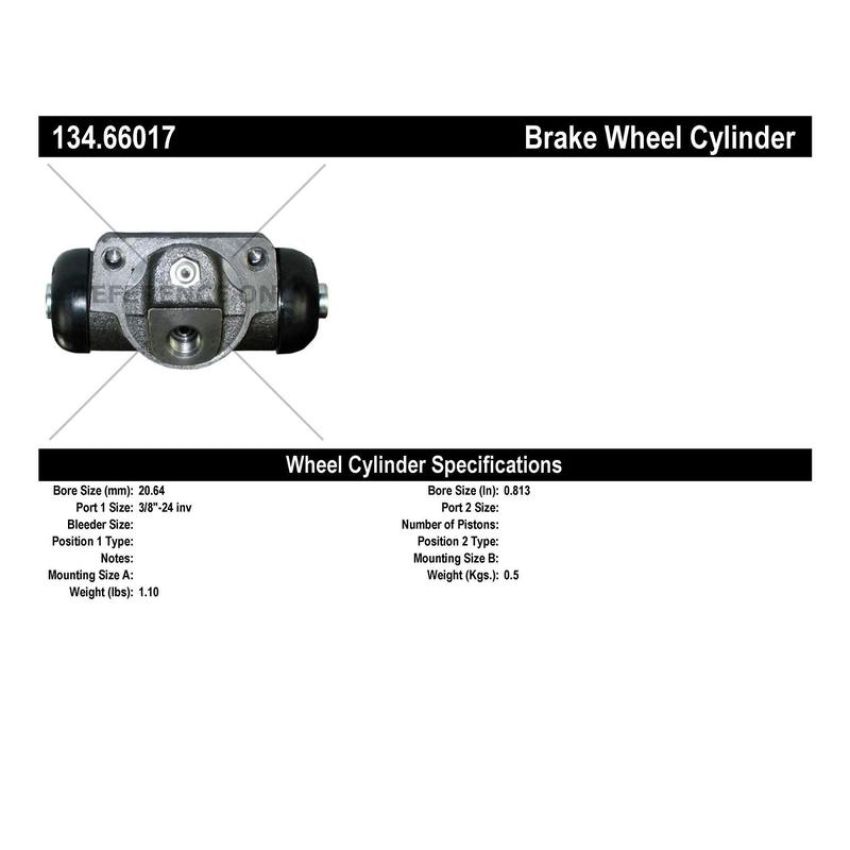 CENTRIC PARTS 134.66017 Centric Premium Wheel Cylinder