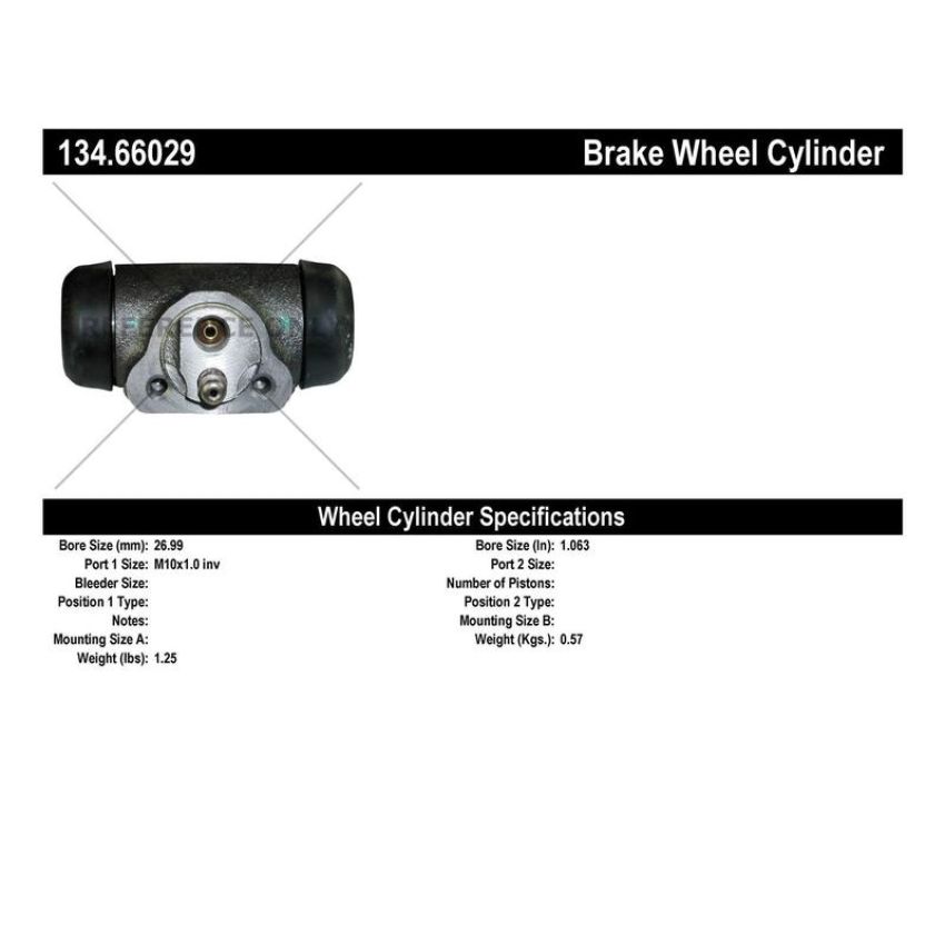 CENTRIC PARTS 134.66029 Centric Premium Wheel Cylinder