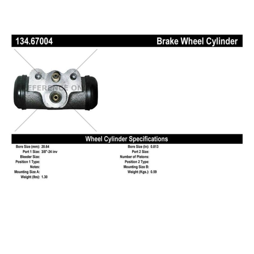 CENTRIC PARTS 134.67004 Centric Premium Wheel Cylinder