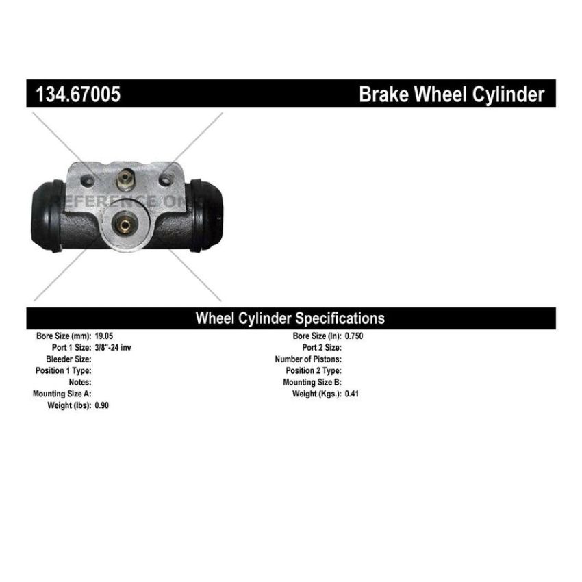 CENTRIC PARTS 134.67005 Centric Premium Wheel Cylinder