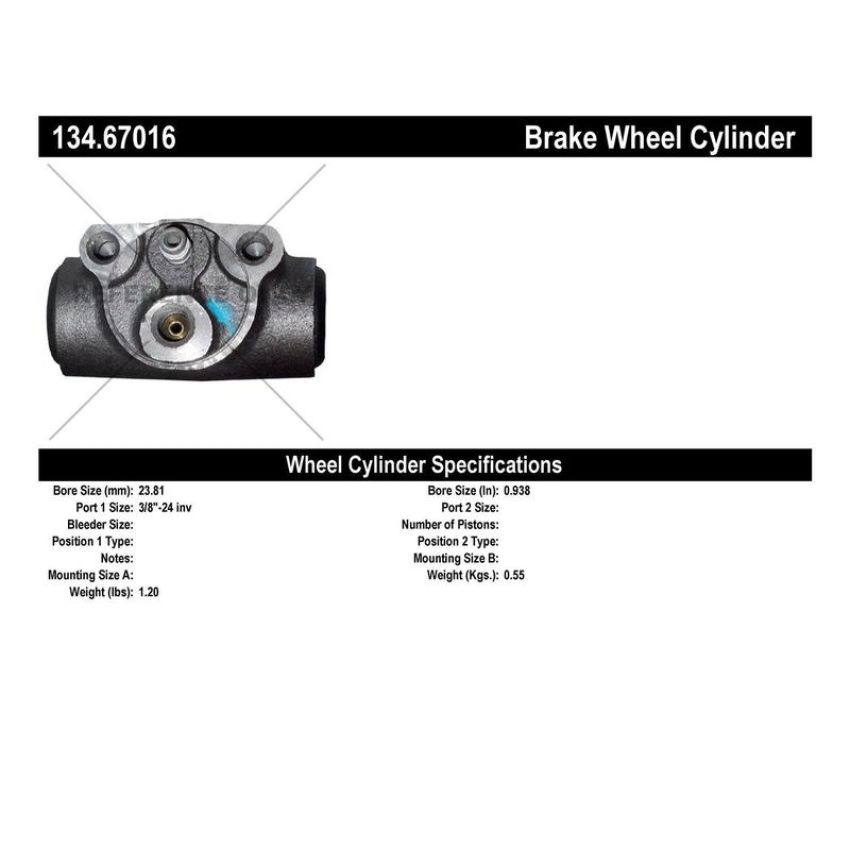 CENTRIC PARTS 134.67016 Centric Premium Wheel Cylinder