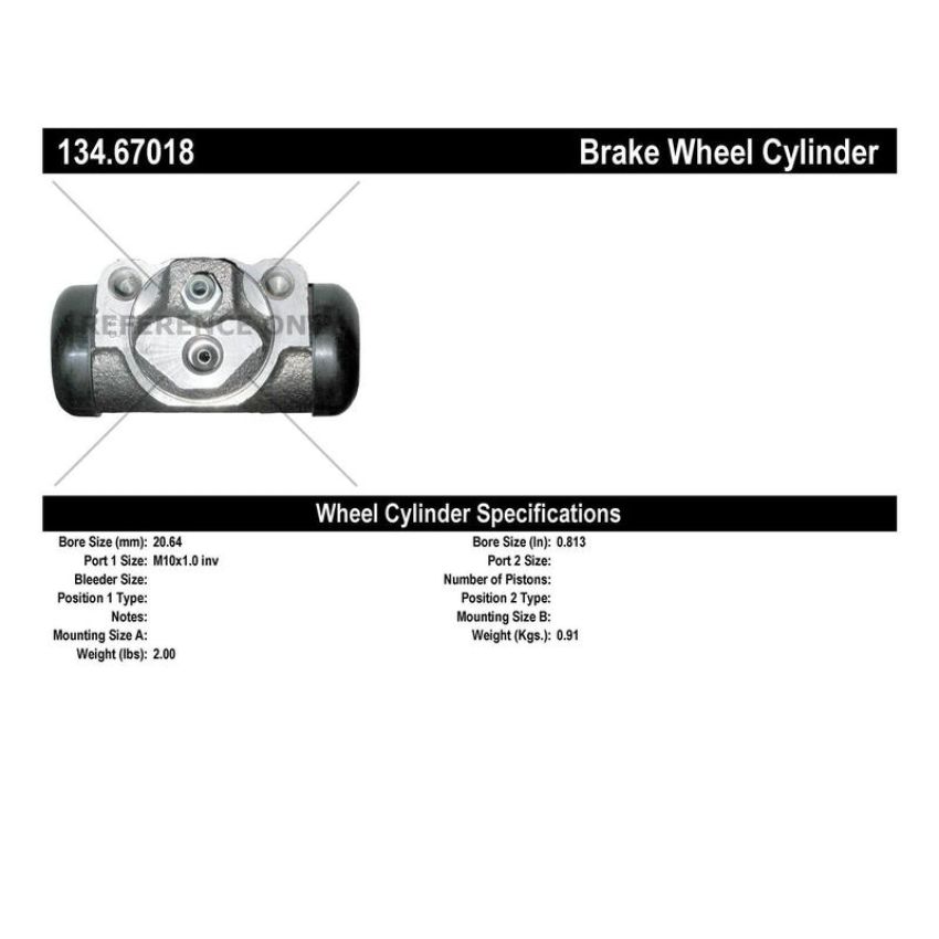 CENTRIC PARTS 134.67018 Centric Premium Wheel Cylinder